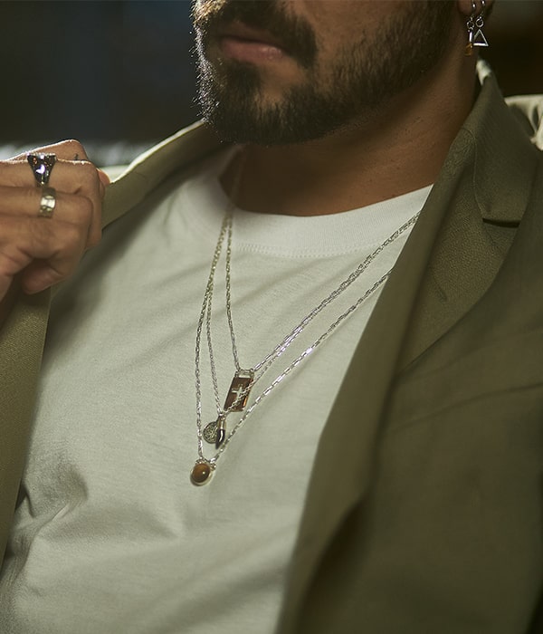 Colar Masculino de Prata de Alta Qualidade | Key Design